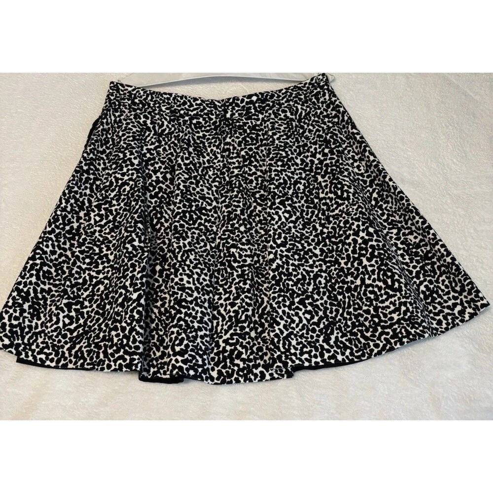 BANANA REPUBLIC black print cotton skirt w/ pockets S